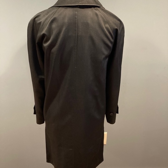 HP!! EUC Burberry black car coat size 2 - Picture 2 of 6